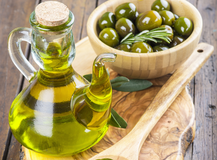 Degustation von Olivenöl und Balsamico-Essig